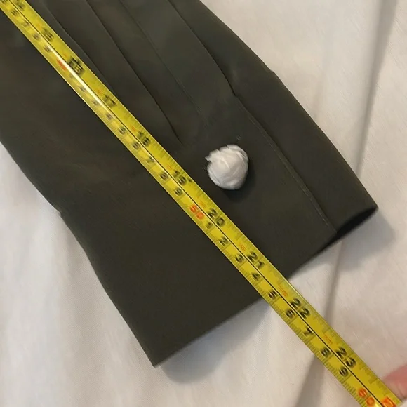 Vince Olive Green Tie-Front Maxi Dress SZ XL v-neck luxurious designer NWT - Picture 8 of 15